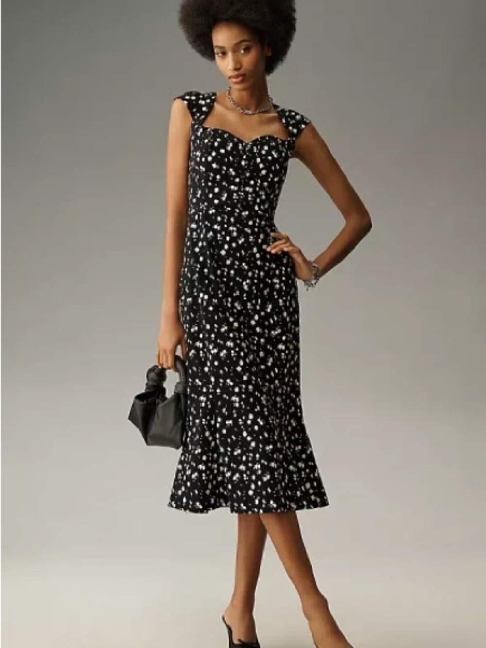 Anthropologie Maeve The Cecily Fit & Flare Sweetheart Midi Dress Large NWT